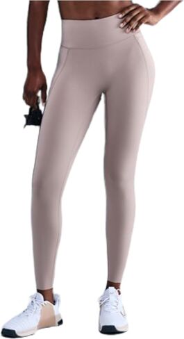 Nike Universa Women's High-Waisted 7/8 Leggings with No Front Seam (Malt/Mink Brown/Moon Particle) in Kuwait