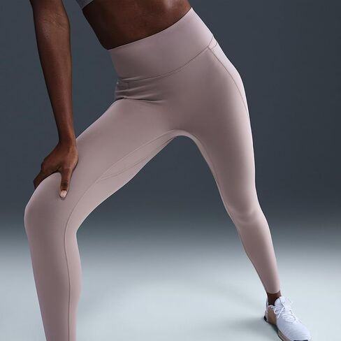 Nike Universa Women's High-Waisted 7/8 Leggings with No Front Seam (Malt/Mink Brown/Moon Particle) in Kuwait
