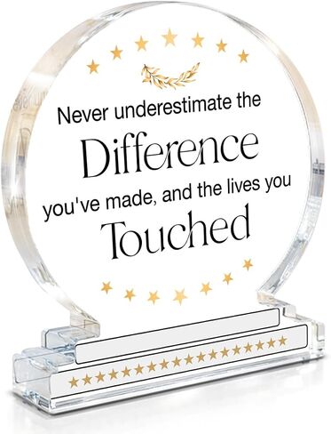 Employee Appreciation Gifts Inspirational Thank You Gift Motivational Gifts for Coworkers, in Case Nobody Told You Today You Are Appreciated Clear Desk Decorative Sign Office Decor in Saudi Arabia