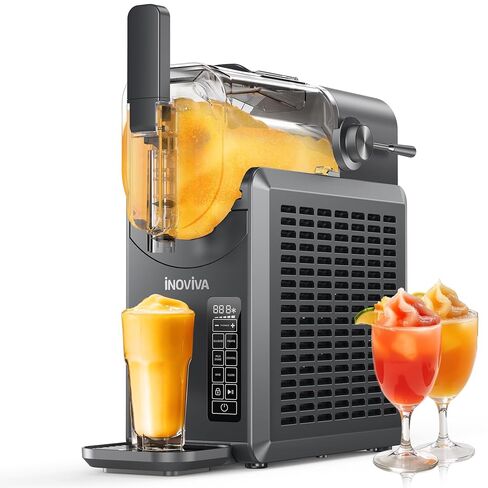Slushie Machine, No Ice Needed, 68 oz INOVIVA Slushy Machine for Home with Self-Cleaning Function, Professional Frozen Drink Maker, 5 Preset Programs, Frozen Margaritas, Frappés, Milkshake, and More in Saudi Arabia