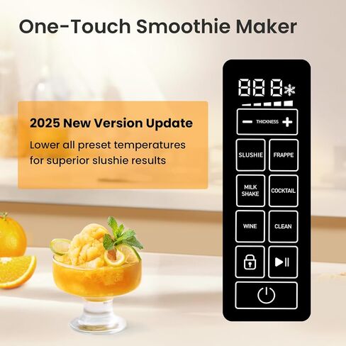 Slushie Machine, No Ice Needed, 68 oz INOVIVA Slushy Machine for Home with Self-Cleaning Function, Professional Frozen Drink Maker, 5 Preset Programs, Frozen Margaritas, Frappés, Milkshake, and More in Saudi Arabia