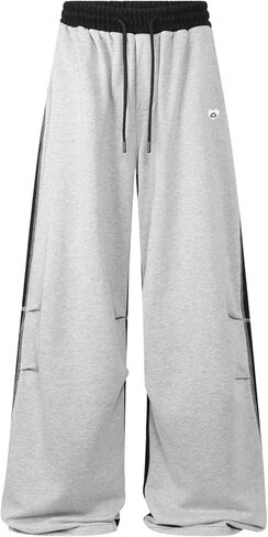 Aelfric Eden Baggy Sweatpants Color Block Wide Leg Lounge Pants Casual Streetwear Fashion Outfits Joggers in Kuwait