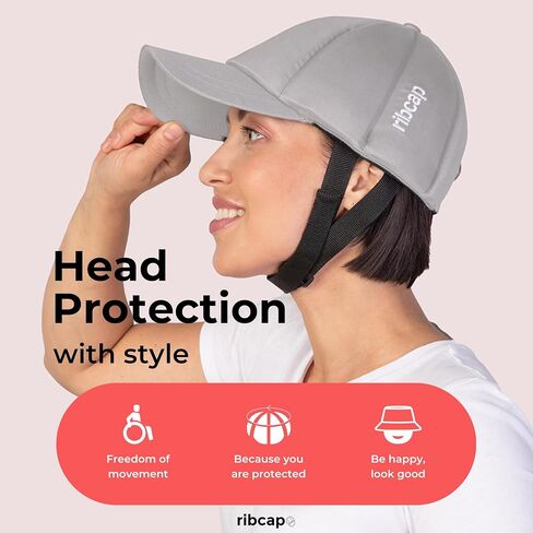 Ribcap Baseball Cap Medical Grade Protective Helmet | Platin | Soft Helmet for Epilepsy | Protective Hat for Seizures in Saudi Arabia