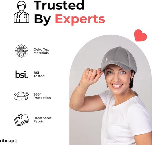 Ribcap Baseball Cap Medical Grade Protective Helmet | Platin | Soft Helmet for Epilepsy | Protective Hat for Seizures in Saudi Arabia