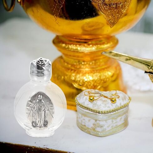VILLCASE 2pcs Glass Holy Water Bottle, Decorative Bottles Holy Water Container, Religious Empty Oil Containers for Catholic Christian Party Church in Kuwait