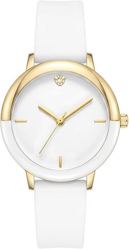 Letoff Women's Watch White&Black Silicone Strap, Minimalist Design, Lightweight Fashion Statement Timepiece Water Resistant 100ft in Saudi Arabia