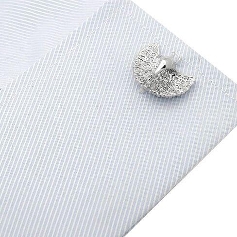 Silver Peacock Cufflinks in Saudi Arabia