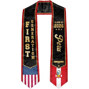 First Generation Graduation Stole Class of 2026 Graduation Sash for College High School University Graduates in Saudi Arabia
