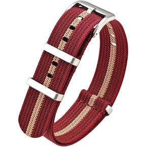 Military Nylon Watch Band 18mm 20mm 22mm 24mm Premium High Density Durable Comfortable Sport Ballistic Nylon Replacement Watch Straps with Stainless Heavy-Duty Buckle for Men Women in Saudi Arabia