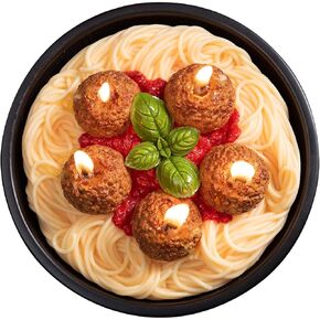 Meatball Spaghetti Realistic Food Vegetable Wax Candle in Saudi Arabia
