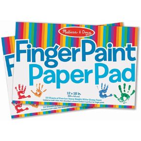 Melissa & Doug Finger Paint Paper Pad (12 x 18 inches) - 50 Sheets, 2-Pack - Kids Art Supplies, Fingerpaint Paper For Toddlers And Kids in Saudi Arabia