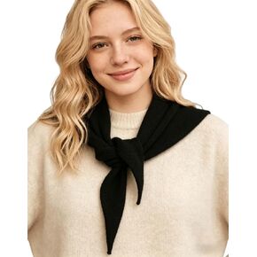 VENVSBEE 100% Wool Scarf for Women - Parisian Versatile Knit Triangle Wrap, Hooded Neck Gaiter & Headscarf in Saudi Arabia