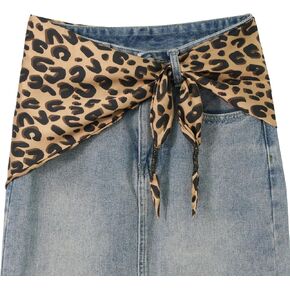 Women Satin Scarf Belt Paisley Printed Bandanas Triangular Skinny Scarf Fashion Scarves Ties for Blouse in Saudi Arabia