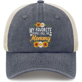 My Favorite People Call Me Mommy Hat for Son Low Profile Washed Distressed in Kuwait