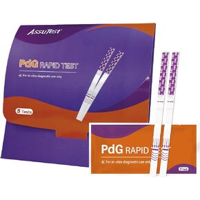 AssuTest PdG Test Strips Progesterone Urine Test for Confirming Ovulation, At-Home Fertility Ovulation Test, Detection Accuracy, Individually Foil-Sealed, 5 Count in Saudi Arabia