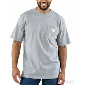 PRIVIMIX Mens Work Loose Fit Pocket T-Shirts Heavyweight Short Sleeve Tee Shirts 100 Cotton Moisture Wicking Shirts in Saudi Arabia