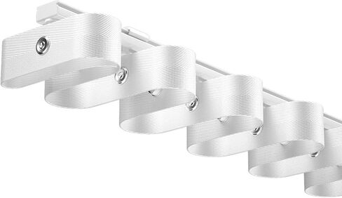 Aluminum Alloy Curtain Tracks,Heavy-Duty Aluminum Alloy Curtain Track System for Single Opening Curtains - Ceiling-Mounted Water Wave Design with Thickened Installation Codes for Superior Li in Kuwait