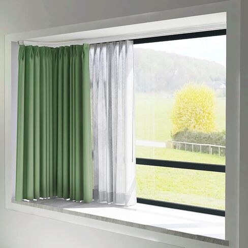 Aluminum Alloy Curtain Tracks,Flexible Aluminum Curtain Track 4.5m (14.8ft) - Bendable Double Rods for Living Room & Bedroom, Quiet Operation, Durable Brass Finish, Ideal for Easy Installati in Kuwait