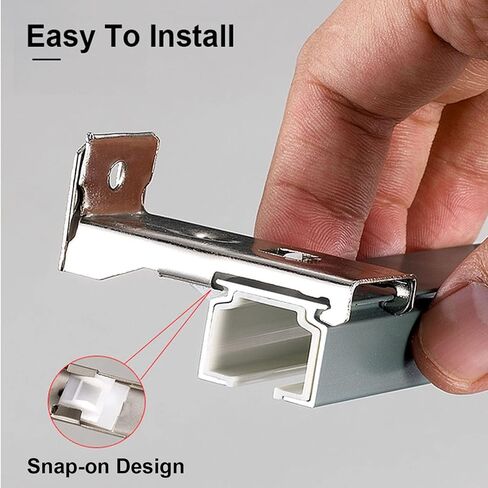 Aluminum Alloy Curtain Tracks,Aluminium Alloy Sliding Curtain Track 1m-6m, Ceiling & Wall Mount, Durable Room Divider Rail, RV & Home Curtains, 13.1ft Adjustable Curtain Rod in Kuwait