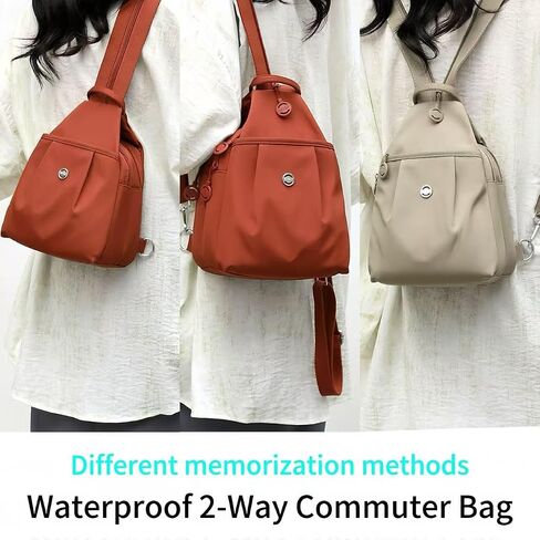 3 in 1 Tote Bag for Women – Waterproof Convertible Backpack, Multi-Compartment Oxford Anti-Theft Commuter Bag for Travel, Work & Daily Use (Black) in Kuwait