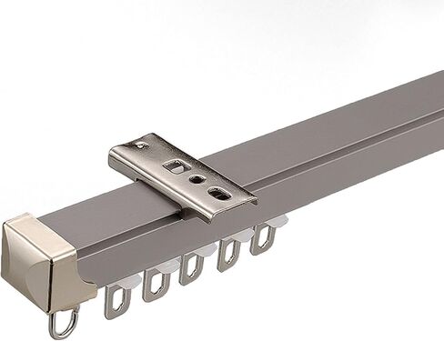 Aluminum Alloy Curtain Tracks,Aluminium Alloy Sliding Curtain Track 1m-6m, Ceiling & Wall Mount, Durable Room Divider Rail, RV & Home Curtains, 13.1ft Adjustable Curtain Rod in Kuwait