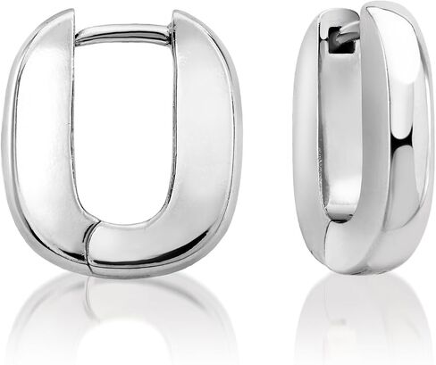 Ross-Simons Silver and 14kt Gold-Plated Hoop Drop Earrings in Saudi Arabia