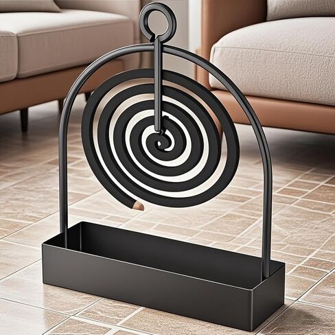 Metal Mosquito Coil Holder – Hanging Incense Burner for Outdoor Camping, Patio & Indoor Use, Rustic Decorative Stand in Kuwait