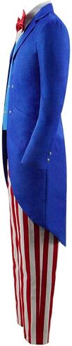 Men Tailcoat Suits Set Uncle Costume Sam Costume Men Halloween Superhero Sam Costume in Kuwait