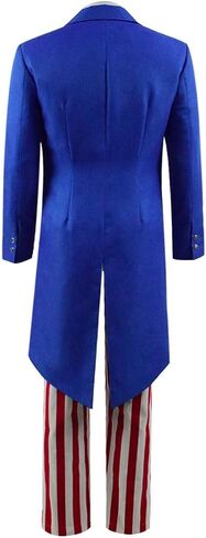 Men Tailcoat Suits Set Uncle Costume Sam Costume Men Halloween Superhero Sam Costume in Kuwait