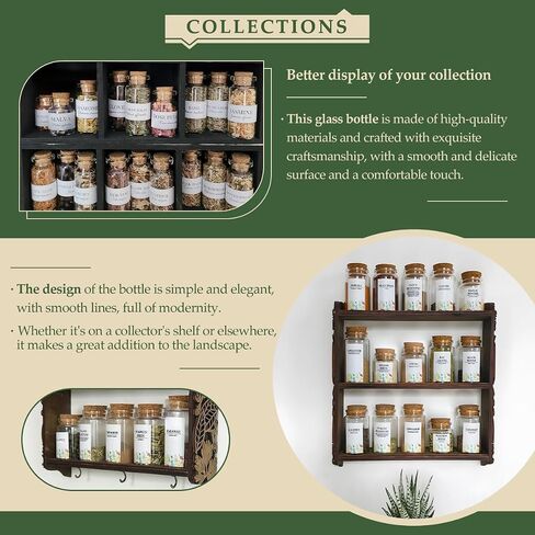15-Pack 1.35 oz (40 ml) Glass Bottles with Cork Stoppers – for Spell Bottles, Spice Jars, DIY Party Favors, Travel Memories & Plant Propagation – Empty Recyclable Containers for Crafts, Kitchen,Décor in Saudi Arabia