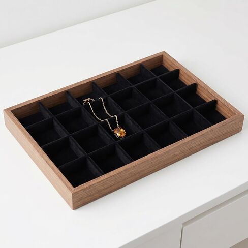 Jewelry Tray Organizer Divider Set 13.18Inch Adjustable Insert for Jewelry Boxes and Display Cases Soft Lining Strip for Efficient Storage and Protection in Kuwait