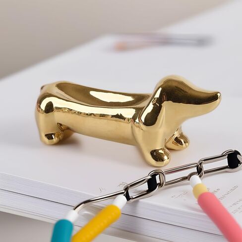 Dog Ring Holder, Dachshund Weiner Dog Ceramic Trinket Tray, Ideal Gift for Women, Christmas, Mother's Day, Valentines in Saudi Arabia