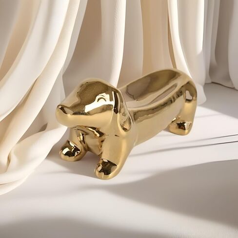 Dog Ring Holder, Dachshund Weiner Dog Ceramic Trinket Tray, Ideal Gift for Women, Christmas, Mother's Day, Valentines in Saudi Arabia