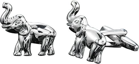 Mens Cufflinks, Tuxedo Shirt Cuff Links, Funny Airplane Elephant Shark Cuff Links and Shirt Studs For Men in Saudi Arabia