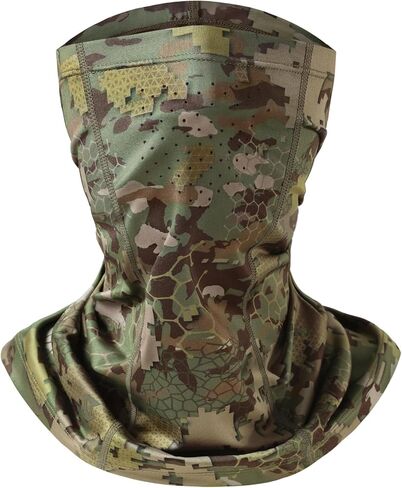 UPF 50+ Tactical Balaclava Neck Gaiter UV Sun Scarf Face Mask for Men Women Hunting Shooting Outdoor in Saudi Arabia