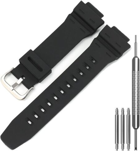 Resin Watch Band Replacement Compatible with Casio AE-1500WH AE1500 WS-1500H WS1500 Waterproof Sports Watch Strap Wristband in Saudi Arabia