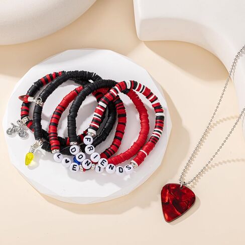 Friends Don't Lie Bracelets and Necklace Set Friendship Gift Friends Don't Lie Strange Merch Bracelet Jewelry in Saudi Arabia