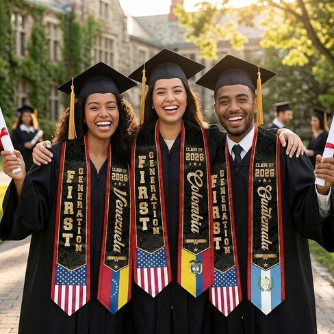 First Generation Graduation Stole Class of 2026 Graduation Sash for College High School University Graduates in Saudi Arabia