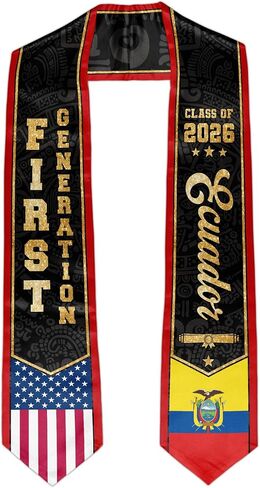 First Generation Graduation Stole Class of 2026 Graduation Sash for College High School University Graduates in Saudi Arabia