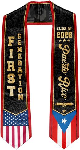 First Generation Graduation Stole Class of 2026 Graduation Sash for College High School University Graduates in Saudi Arabia