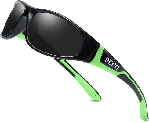 DUCO Kids Sports Sunglasses for Boys Girls 6-10 Aged UV400 Protection Cycling Glasses Baseball Running Unbreakable K001 in Kuwait