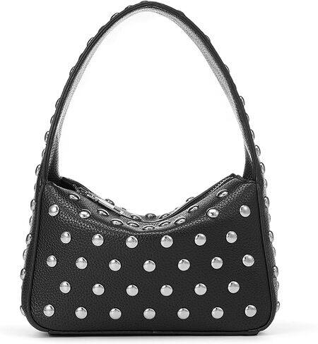 Shoulder Bag Studded Purse for Women Y2K Purse Black Studded Bag Designer Handbag (small) in Saudi Arabia