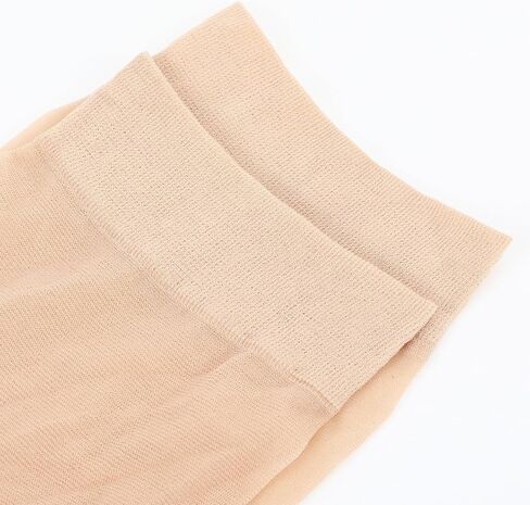 16 Pairs Nude Nylon Socks, Ankle Thin Sheer, No Show Elastic Socks with Cotton Sock Bottom, Anti-Slip Summer Breathable Stockings, Reinforced Sole and Toe Skin Colored Tights in Kuwait