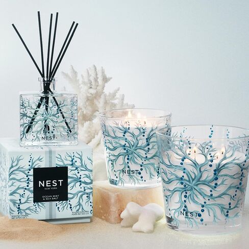 NEST New York Scented Decorative Reed Diffuser, Ocean Mist & Sea Salt - 5.9 oz in Saudi Arabia