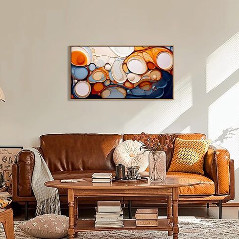 Abstract Wall Art - Colorful Canvas Wall Pictures, Framed for Living Room Decor - Modern Large Wall Art - Above Bed Wall Decor for Dedroom -Oil Painting Wall Art in Saudi Arabia