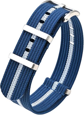 Military Nylon Watch Band 18mm 20mm 22mm 24mm Premium High Density Durable Comfortable Sport Ballistic Nylon Replacement Watch Straps with Stainless Heavy-Duty Buckle for Men Women in Kuwait