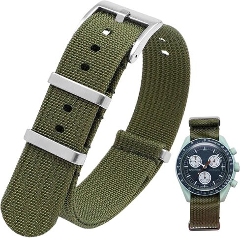 Military Nylon Watch Band 18mm 20mm 22mm 24mm Premium High Density Durable Comfortable Sport Ballistic Nylon Replacement Watch Straps with Stainless Heavy-Duty Buckle for Men Women in Kuwait