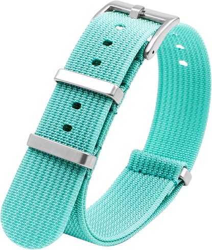 Military Nylon Watch Band 18mm 20mm 22mm 24mm Premium High Density Durable Comfortable Sport Ballistic Nylon Replacement Watch Straps with Stainless Heavy-Duty Buckle for Men Women in Kuwait