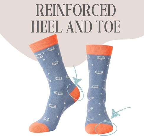 InnoBeta Jane Austen Gifts for Women/Girls, Unique Book Lover Gifts Socks for Birthday & Christmas, One Size Crew Socks in Kuwait