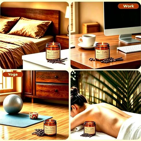 Coffee-Scented Candles,Aromatherapy Candels,Home Fragrance Candes,Soy Wax Candle Gifts-Perfect For Living Room And Bedroom.They Soothe The Mind And Freshen The Air—Making Them An Excellent Gift Choice in Saudi Arabia